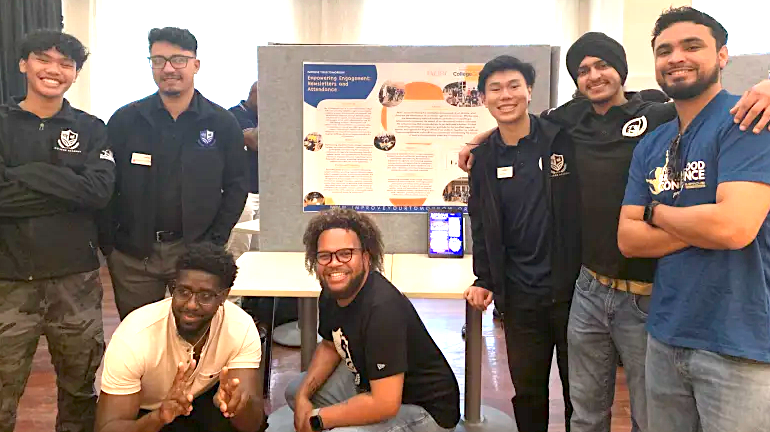 Caleb Tam with group