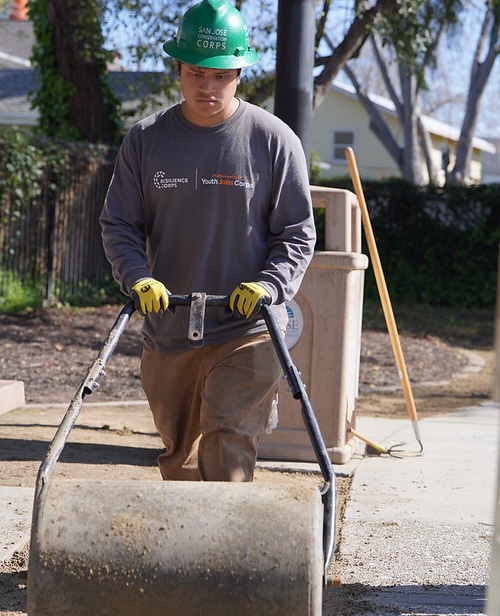 Youth Service Corps member at work