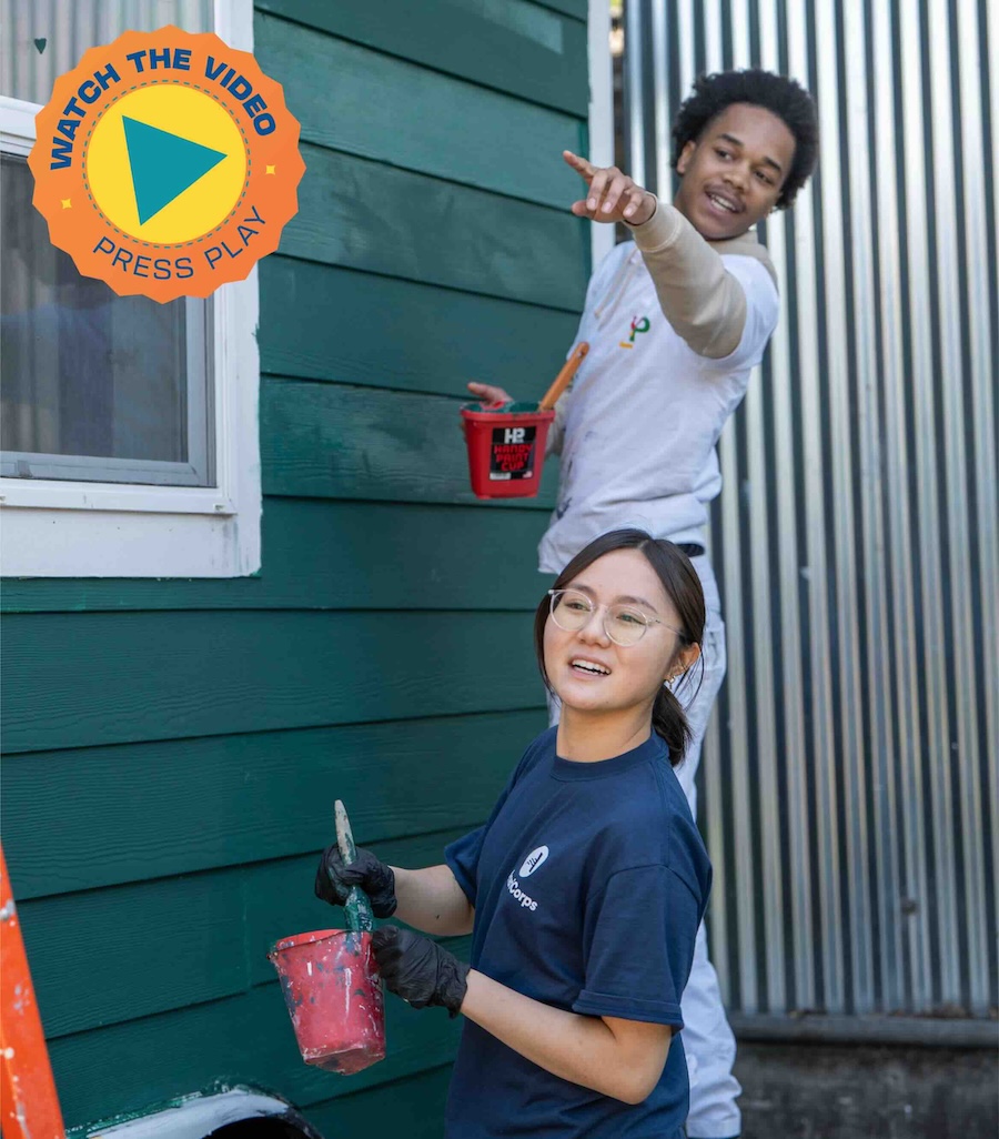 California Service Corps members participate in service projects